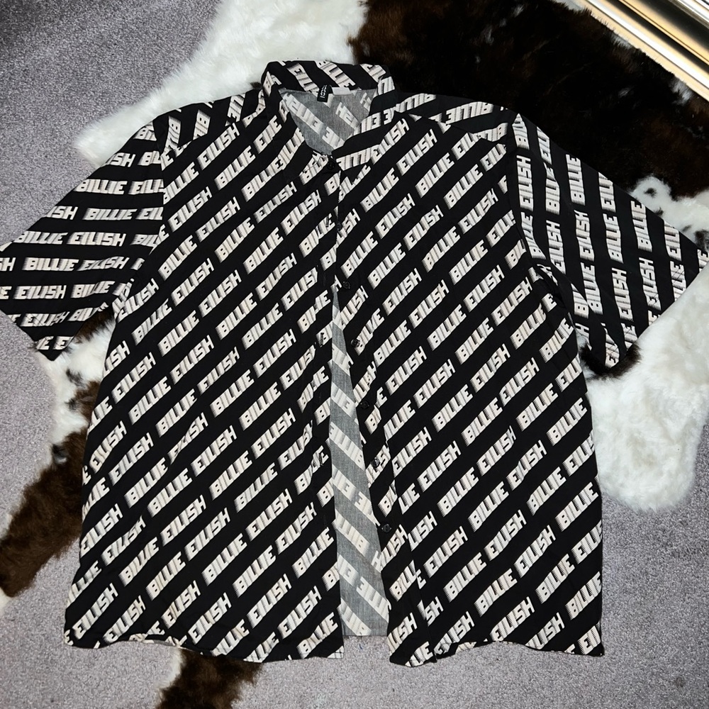 Billie Ellish button up shirt
